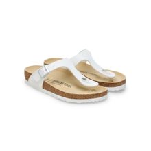 Birkenstock Gizeh Solid White Regular Width Unisex Thong Sandals