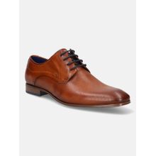 Bugatti Matina Cognac Brown Men Leather Derbies Formal Shoes