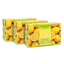 Vaadi Herbals Refreshing Lemon And Basil Soap - Pack of 3