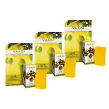 Vaadi Herbals Olive Facial Bar With Cane Sugar Extract - Pack of 3