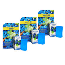Vaadi Herbals Blueberry Facial Bar with Extract Of Mint - Pack of 3
