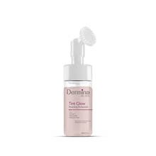 Dermina Tint Glow Foaming Facewash with Vitamin C, Niacinamide & HA for Radiant Skin
