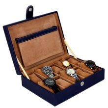 Leather World 10 Slots Watch Box Organizer for Men and Women