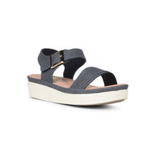 Bata Comfit Women's Casual Blue Platform Sandals