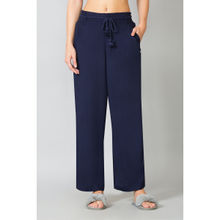 Van Heusen Women Functional Pocket & Smocked Waistband Lounge Pyjamas - Blue