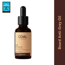 COAL Clean Beauty Beard Anti-Grey Oil With Argan Oil, Vitamin E & Darkenyl | Prevents Grey Hair
