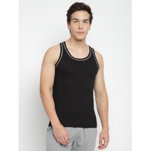 La Intimo Modish Gym Black Vest