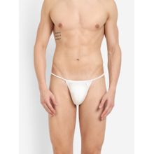 La Intimo Transnet String White Thong Brief