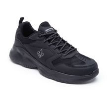 Bond Street By Red Tape Solid Black Sneakers