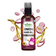 Nutrainix Organics Onion Hair Oil Nourishes Your Scalp- Stronger And Thicker Hair Growth