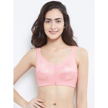 SOIE Womens Non-Padded Non-Wired Full Coverage Minimizer Bra - ROUGE