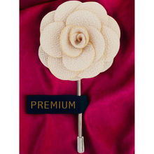 PELUCHE Brawny Delicacy Beige Brooch Lapel Pin For Men