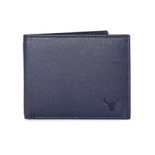 NAPA HIDE RFID Protected Genuine High Quality Blue Leather Wallet For Men