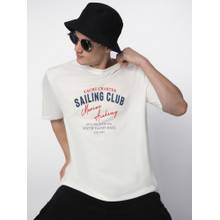 R&B Ivory Typography Casual Men T-Shirt