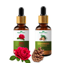 Nature Glow Herbal Rose & Cedarwood Essential Oil - Pack Of 3