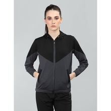 Chkokko Women Winter Sports Wind Cheater Zipper Stylish Jacket-Black