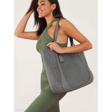 Accessorize London Womens Grey Felt Shoulder Bag