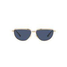 Vogue Eyewear Top Silver-Gold Sunglasses 0Vo4235S Irregular Gold Frame Blue Lens