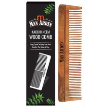 Man Arden Natural Kacchi Neem Wood Hair Comb For Healthy Scalp