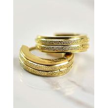 Peora Gold Plated Huggie Hoop Earrings