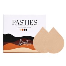 ButtChique Sand Pasties Pack of 25 Pairs Stick On Pasties for Complete Coverage