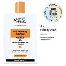 Chemist At Play Exfoliating Body Wash with 4% Lactic Acid, Salicylic Acid & Vit E, Treats Back Acne