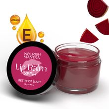 Nourish Mantra Beetroot Blast Lip Balm with SPF & Olive Oil for Soft & Moisturized Lips