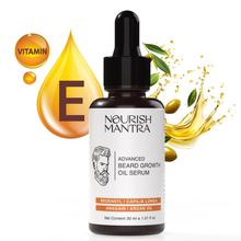 Nourish Mantra Advanced Beard Growth Oil Serum for Fuller and Thicker Beard Growth
