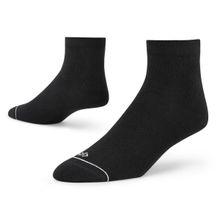 Dynamocks Solid Men Ankle Length Socks - Black (Free Size)