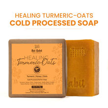 Nat Habit Cold Process Turmeric Butter Bath Soap - Exfoliation, Acne, Skin Brightening & Dark Spots