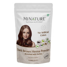 Minature Dark Brown Henna Powder With Herbs