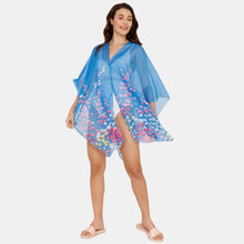 Zivame Floral Print Cover -Up - Blue (Free Size)