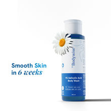 Be Bodywise 1% Salicylic Acid Body Wash, Treats Body Acne & Strawberry Skin - Exfoliating Shower Gel