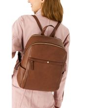 Accessorize London women's Faux Leather Sammy Backpack bag