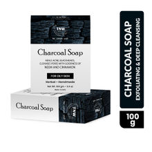 TNW The Natural Wash Handmade Charcoal Bathing Soap For Acne and Deep Cleansing - For Oily Skin