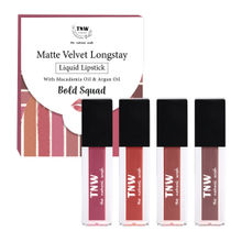 TNW The Natural Wash Matte Velvet Longstay Liquid Lipstick Mini - Bold Squad