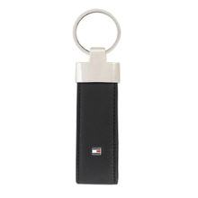 Tommy Hilfiger Arian Leather Keychain Black Solid
