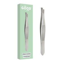 Feel Good Club Precision Tweezer - Slant Tip Plucker For Unwanted Face & Eyebrow Hair Removal (1 Pc)