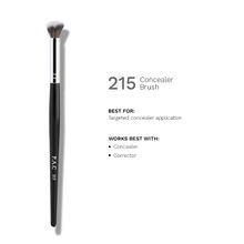PAC Concealer Brush 215 - Fluffy Angled Brush for Under Eye Concealing Ultra Soft Synthetic Bristles