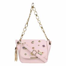 Vdesi Flutter Embellished Pink Sling Bag