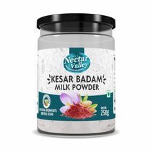 Nectar Valley Kesar Badam Milk Powder, Nutritious, Healthy & Refreshing, Makes 15 Glasses