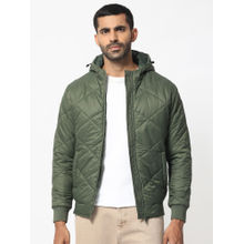 Rare Rabbit Parco Dark Green Solid Jacket