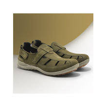WOODLAND Men Olive Green Casual Sandals