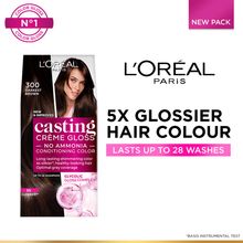 L'Oreal Paris Casting Creme Gloss Hair Color - Chocolate 535 | 87.5gm+72ml