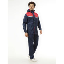 ZEEL Active Sport Blue & Red Raincoat with Pant (Set of 2)