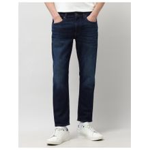 U.S. Polo Assn. Denim Co. Mens Cole Comfort Cropped Fit Navy Blue Jeans