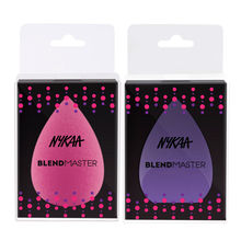 Nykaa Tools & Accessories BlendMaster Makeup Blender - Set of 2 (Purple & Pink)