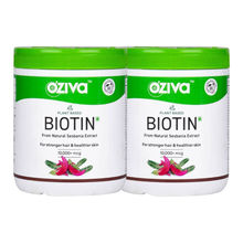 Oziva Plant Based Biotin 10000+ Mcg With Sesbania Agati - Bamboo Shoot & Amla - For Healthy Hair