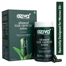 Oziva Advanced Hair Growth ActivesReduces Thinning Hair & Improves Scalp Coverage|Pure Plant Actives