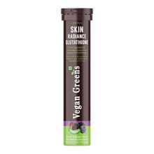 Vegan Greens Skin Radiance Japanese 500mg Glutathione +11 Nutrients Effervescent Tabs - Lemon Ginger
